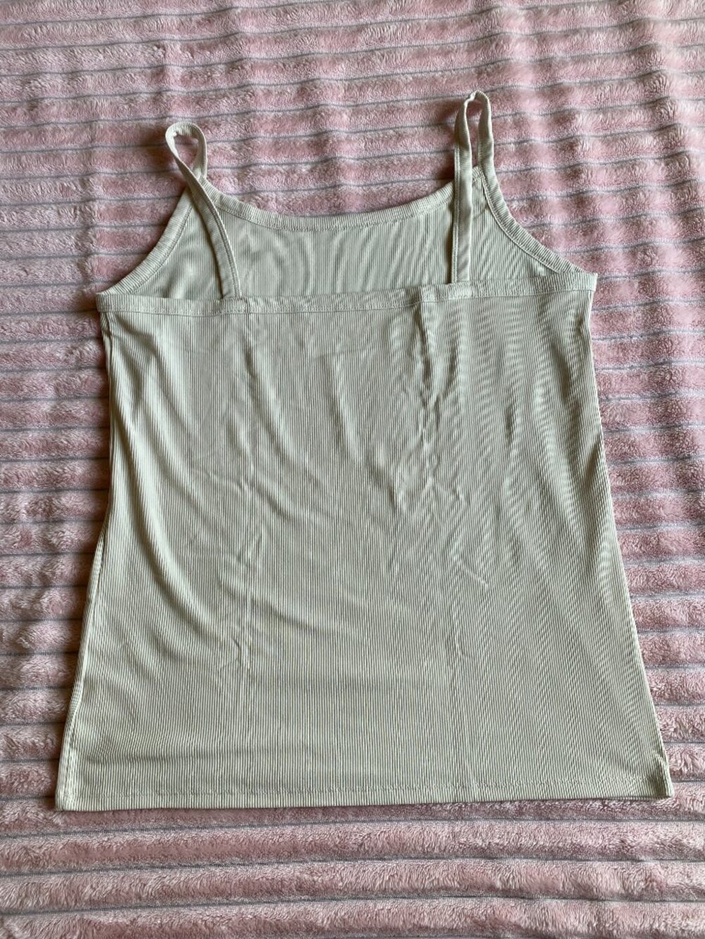 Cream Ribbed Cami - Picture 3 of 5